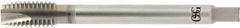 OSG - 1-8 UNC, 4 Flute, HR Finish, Powdered Metal Spiral Point Tap - Plug Chamfer, Right Hand Thread, 5-3/4" OAL, 2-9/16" Thread Length, 1.021" Shank Diam, 3B Class of Fit, Series 337NI - Exact Tool & Supply
