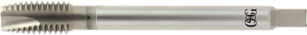 OSG - 9/16-18 UNC, 3 Flute, HR Finish, Powdered Metal Spiral Point Tap - Plug Chamfer, Right Hand Thread, 4-1/32" OAL, 1-13/16" Thread Length, 0.542" Shank Diam, 3B Class of Fit, Series 337NI - Exact Tool & Supply