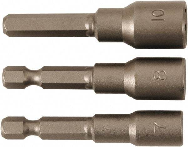 Wiha - 1/4" Drive, Nut Setter Screwdriver Bit - 55mm OAL - Exact Tool & Supply