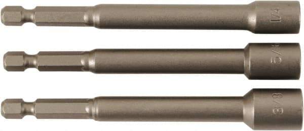 Wiha - 1/4" Drive, Nut Setter Screwdriver Bit - 4" OAL - Exact Tool & Supply