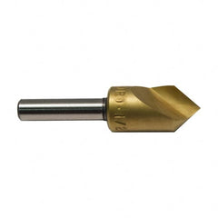 M.A. Ford - 3/4" Head Diam, 1/2" Shank Diam, 1 Flute 60° High Speed Steel Countersink - Exact Tool & Supply