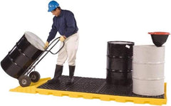 UltraTech - 75 Gal Sump, 12,000 Lb Capacity, 8 Drum, Polyethylene Spill Deck or Pallet - 98" Long x 54" Wide x 6" High, Low Profile, 2 x 4 Drum Configuration - Exact Tool & Supply