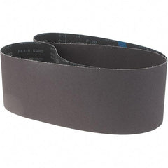 Made in USA - 6" Wide x 89" OAL, 120 Grit, Aluminum Oxide Abrasive Belt - Aluminum Oxide, Medium, Coated, X Weighted Cloth Backing - Exact Tool & Supply