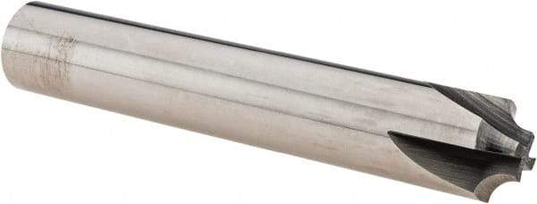 Melin Tool - 1/8" Radius, 4 Flute Solid Carbide Corner Rounding End Mill - Single End, Uncoated, 1/4" Tip Diam, 3" OAL, 1/2" Shank Diam - Exact Tool & Supply
