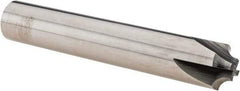 Melin Tool - 1/8" Radius, 4 Flute Solid Carbide Corner Rounding End Mill - Single End, Uncoated, 1/4" Tip Diam, 3" OAL, 1/2" Shank Diam - Exact Tool & Supply