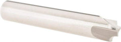 Melin Tool - 1/8" Radius, 3 Flute Solid Carbide Corner Rounding End Mill - Single End, Uncoated, 1/4" Tip Diam, 3" OAL, 1/2" Shank Diam - Exact Tool & Supply