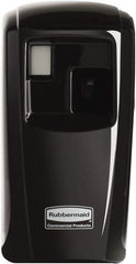 Rubbermaid - 0.012 Cu Ft Coverage, Black Metered Aerosol Dispenser - C Battery Required - Exact Tool & Supply