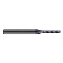 Variable Helix End Mills for Exotic Alloys - Finishers - 2.000mm Cutter Diameter × 6.000mm Length of Cut Carbide Square End Mill Finisher for Exotic Alloys, 7 Flutes, AlTiN Nano Coated - Exact Tool & Supply
