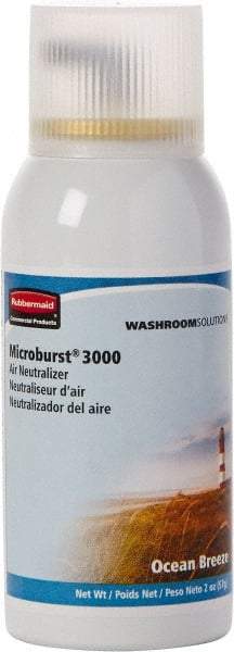 Rubbermaid - 2 oz Air Freshener Dispenser Aerosol Refill - Ocean Breeze, Compatible with Microburst 3000 Dispensers - Exact Tool & Supply