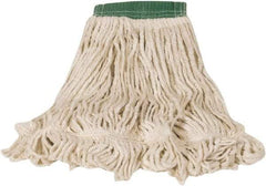 Rubbermaid - 1" Green Head Band, Medium Blended Fiber Loop End Mop Head - Side Loading Connection - Exact Tool & Supply