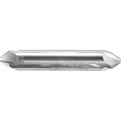 Melin Tool - 1/8" Head Diam, 1/8" Shank Diam, 4 Flute 120° Solid Carbide Countersink - Exact Tool & Supply