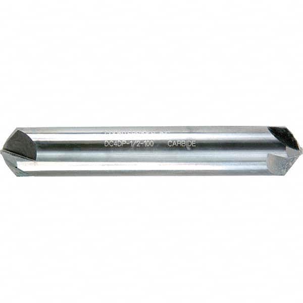 Melin Tool - 5/8" Head Diam, 5/8" Shank Diam, 4 Flute 100° Solid Carbide Countersink - Exact Tool & Supply