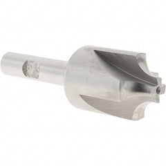 Melin Tool - 3/8" Radius, 1-1/4" Mill Diam, 4 Flute Cobalt Corner Rounding End Mill - Single End, Uncoated, 1/2" Tip Diam, 3-3/4" OAL, 1-1/4" Shank Diam - Exact Tool & Supply
