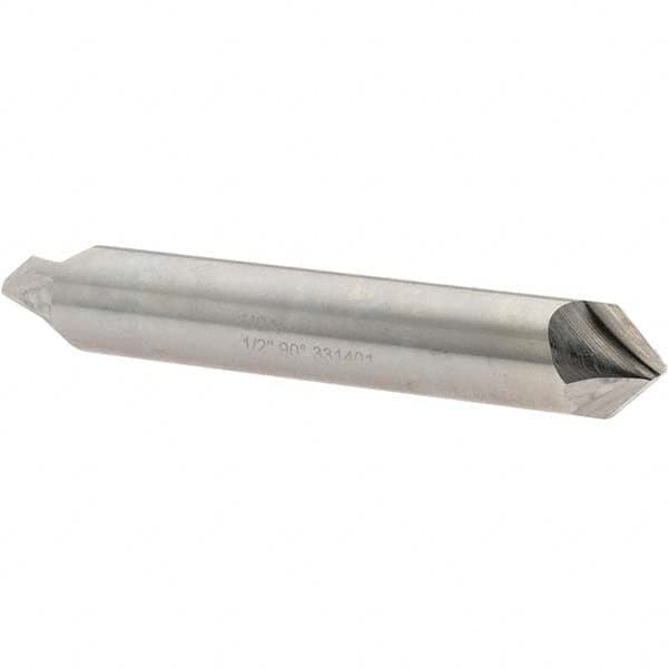 Melin Tool - 1/2" Diam 2 Flute Double End Cobalt Chamfer Mill - Exact Tool & Supply