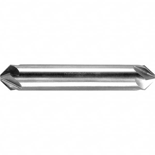 Melin Tool - 1/2" Head Diam, 1/2" Shank Diam, 6 Flute 100° High Speed Steel Countersink - Exact Tool & Supply