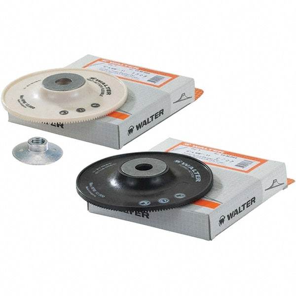 WALTER Surface Technologies - 7" Diam Disc Backing Turbo Backing Pad - Soft Density, 8,600 RPM - Exact Tool & Supply