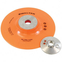 WALTER Surface Technologies - 6" Diam Disc Backing Pad - 10,200 RPM - Exact Tool & Supply