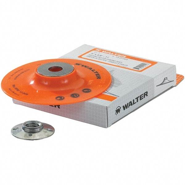 WALTER Surface Technologies - 5" Diam Disc Backing Pad - 12,200 RPM - Exact Tool & Supply