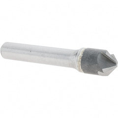 Melin Tool - 1/2" Head Diam, 3/8" Shank Diam, 4 Flute 100° Solid Carbide Countersink - Exact Tool & Supply