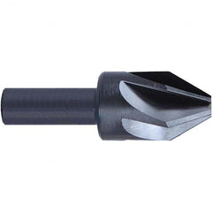 Melin Tool - 5/8" Head Diam, 1/2" Shank Diam, 6 Flute 90° High Speed Steel Countersink - Exact Tool & Supply