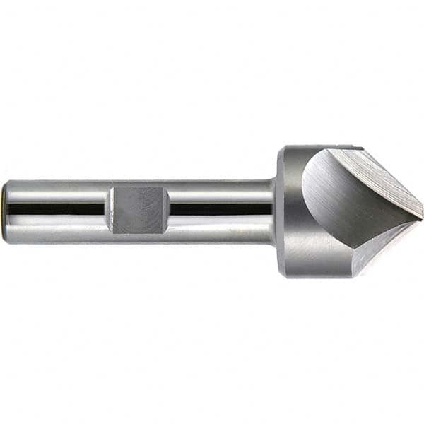 Melin Tool - 1-1/4" Diam 2 Flute Single End Cobalt Chamfer Mill - Exact Tool & Supply