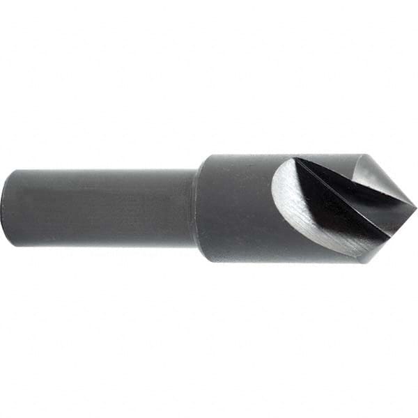 Melin Tool - 1/4" Head Diam, 1/4" Shank Diam, 1 Flute 120° High Speed Steel Countersink - Exact Tool & Supply