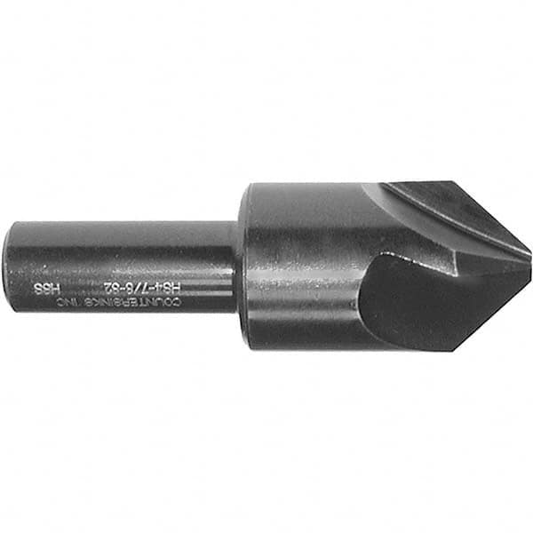 Melin Tool - 1/8" Head Diam, 1/8" Shank Diam, 4 Flute 60° High Speed Steel Countersink - Exact Tool & Supply