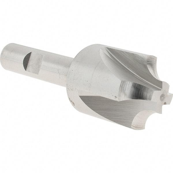 Melin Tool - 5/16" Radius, 1-1/8" Mill Diam, 4 Flute Cobalt Corner Rounding End Mill - Single End, Uncoated, 1/2" Tip Diam, 3-1/2" OAL, 1-1/8" Shank Diam - Exact Tool & Supply