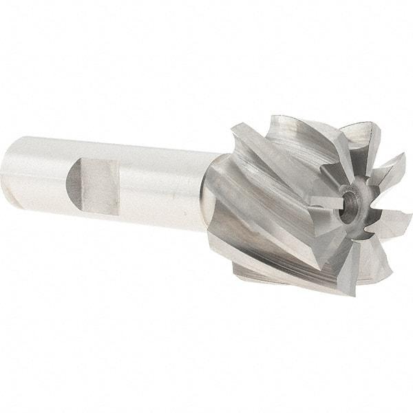 Melin Tool - 1", 3/4" LOC, 1/2" Shank Diam, 2-3/4" OAL, 8 Flute, Cobalt Square End Mill - Single End, Uncoated, Spiral Flute, 30° Helix, Right Hand Cut, Right Hand Flute - Exact Tool & Supply
