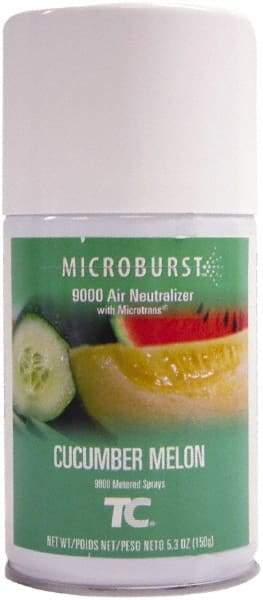 Rubbermaid - 5.3 oz Air Freshener Dispenser Aerosol Refill - Cucumber Melon, Compatible with Microburst 9000 Dispensers - Exact Tool & Supply