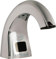 Rubbermaid - 800 to 1600 mL Liquid Soap Dispenser Hardware - Metal, Counter Mounted, Chrome/Black - Exact Tool & Supply
