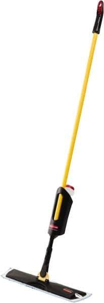 Rubbermaid - Single Sided Spray Mop and Frame Kit - 4-1/2 Inch Long x 3-1/2 Inch Wide Microfiber Head, 52 Inch Long Handle - Exact Tool & Supply