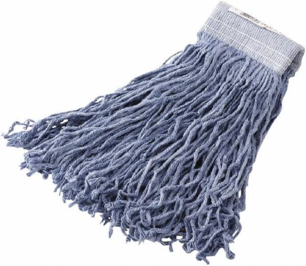 Rubbermaid - 5" White Head Band, Large Synthetic Cut End Mop Head - 4 Ply, Clamp Jaw Connection - Exact Tool & Supply