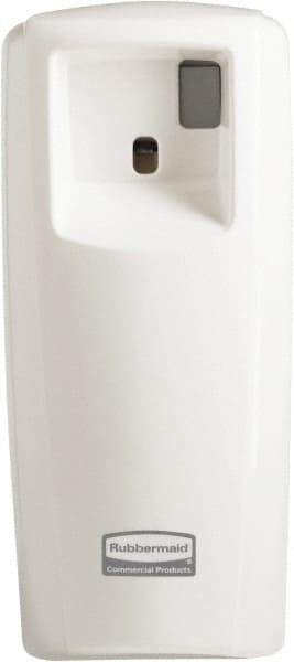 Rubbermaid - 0.019 Cu Ft Coverage, White Metered Aerosol Dispenser - Exact Tool & Supply