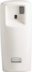 Rubbermaid - 0.019 Cu Ft Coverage, White Metered Aerosol Dispenser - Exact Tool & Supply