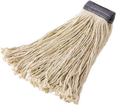 Rubbermaid - 5" Blue Head Band, X-Large Blended Fiber Cut End Mop Head - 4 Ply, Side Loading Connection - Exact Tool & Supply