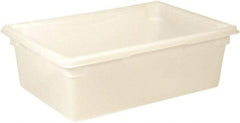 Rubbermaid - Rectangular, White Polyethylene Food Tote Box - 9" High x 18" Wide x 26" Long, with Snap-On Lid - Exact Tool & Supply