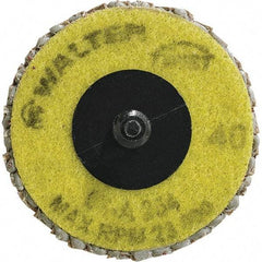 WALTER Surface Technologies - 40 Grit, 2-1/2" Disc Diam, Aluminum Oxide Flap Disc - 23,000 Max RPM, Fiber Backing, Quick Change Type R Attaching System, Coated - Exact Tool & Supply