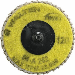 WALTER Surface Technologies - 120 Grit, 2-1/2" Disc Diam, Aluminum Oxide Flap Disc - 23,000 Max RPM, Fiber Backing, Quick Change Type R Attaching System, Coated - Exact Tool & Supply