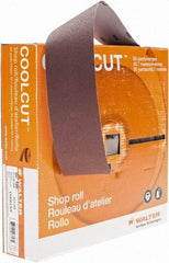 WALTER Surface Technologies - 2" x 50 Yd 100 Grit Aluminum Oxide Cloth Roll - J Weighted Backing - Exact Tool & Supply