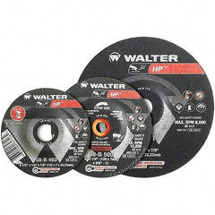 WALTER Surface Technologies - 7" Diam 7/8" Hole 60 Grit Fiber Disc - Ceramic, Series 15-X, Coolcut XX - Exact Tool & Supply