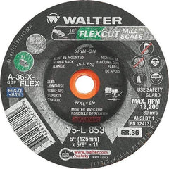 WALTER Surface Technologies - 5" Diam, 36 Grit Surface Grinding Wheel - Exact Tool & Supply