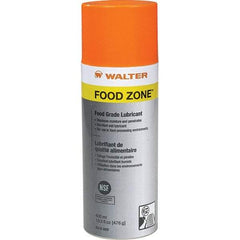 WALTER Surface Technologies - 400 mL Aerosol Penetrant/Lubricant - Light Yellow, 14°F to 356°F, Food Grade - Exact Tool & Supply