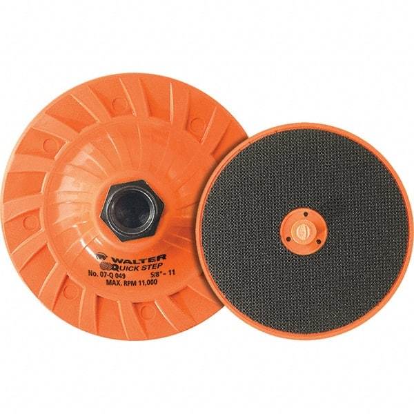 WALTER Surface Technologies - 6" Diam Disc Backing Pad - 8,000 RPM - Exact Tool & Supply