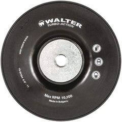 WALTER Surface Technologies - 6" Diam Disc Backing Turbo Backing Pad - 10,200 RPM - Exact Tool & Supply