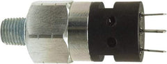 Anfield - NC, SPDT, 1,000 to 3,000 psi, Snap Action Pressure and Level Switch - Adjustable Pressure, 12/24 VDC, 125 VAC, 250 VAC, 1/4 Inch Connector, Screw Terminal, For Use with Hydraulic Applications, Pneumatic Applications - Exact Tool & Supply