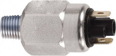 Anfield - SPST, 700 to 1,900 psi, Electromechanical Pressure and Level Switch - Adjustable Pressure, 42 VDC, 1/4 Inch Connector, Spade Terminal, For Use with Harsh Applications, Mobile Applications - Exact Tool & Supply