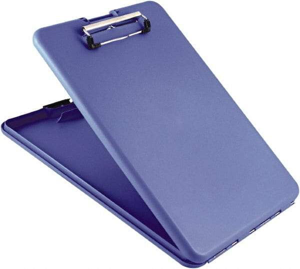 Saunders - 1-1/4" Long x 9-1/2" Wide, Clip Board - Blue - Exact Tool & Supply