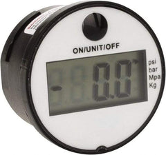 Kodiak Controls - 1-3/4" Dial, 1/4 Thread, 0-145 Scale Range, Pressure Gauge - Back Connection Mount, Accurate to 1% of Scale - Exact Tool & Supply