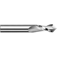 Harvey Tool - 5/64" Diam, 1/4" LOC, 2 Flute 90° Point Angle Solid Carbide Drill Mill - Exact Tool & Supply